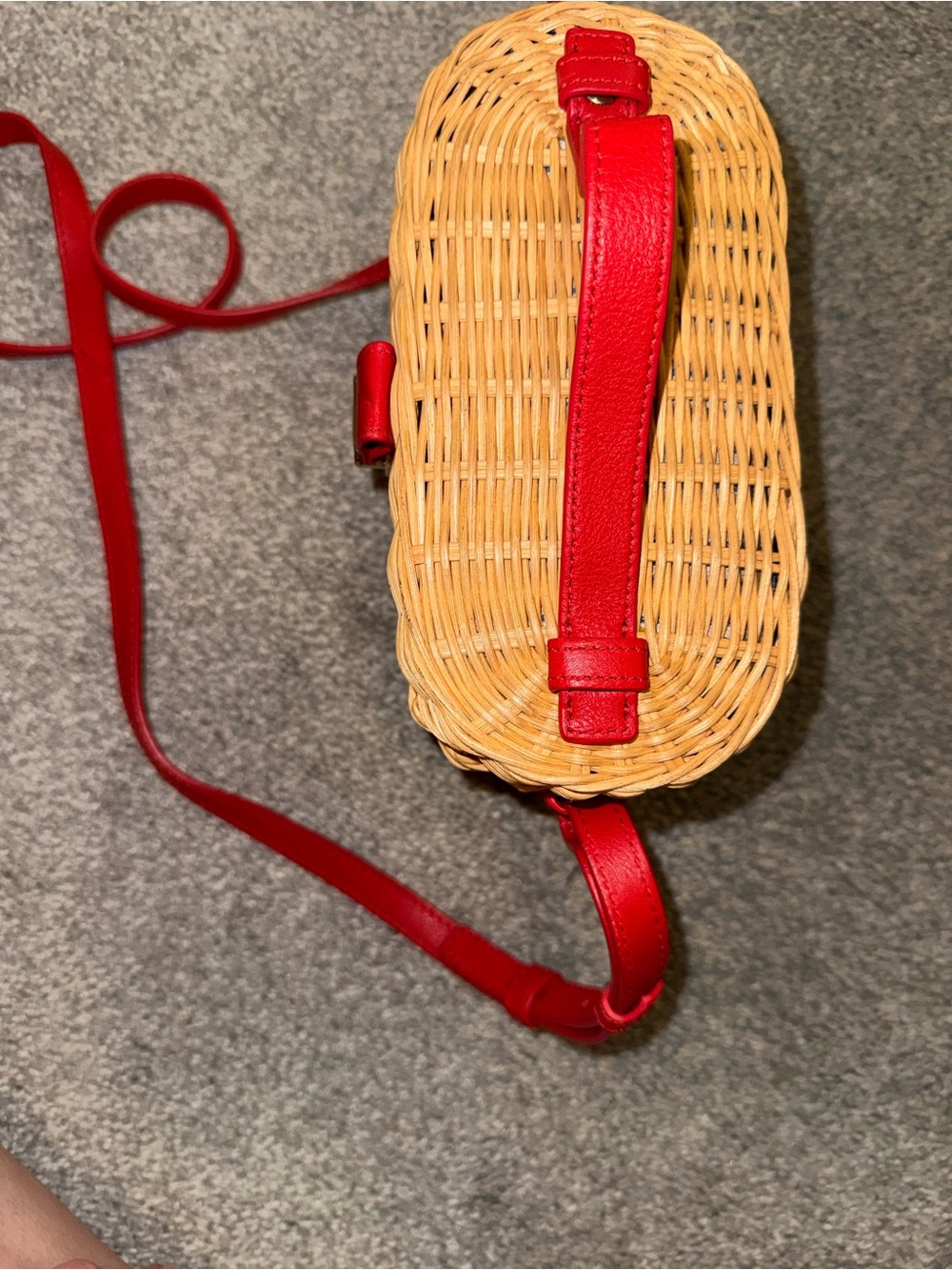 Draper James Woven Straw Crossbody Bag - Picture 7 of 10